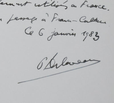 Autographe original de Pierre DELAVEAU (photo de détail 2) - Crédit photo : Galerie Art.Paris