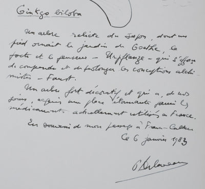 Autographe original de Pierre DELAVEAU (photo de détail 3) - Crédit photo : Galerie Art.Paris