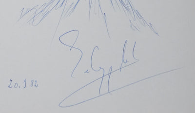 Autographe original de Evelyne DEHER (photo de détail 2) - Crédit photo : Galerie Art.Paris