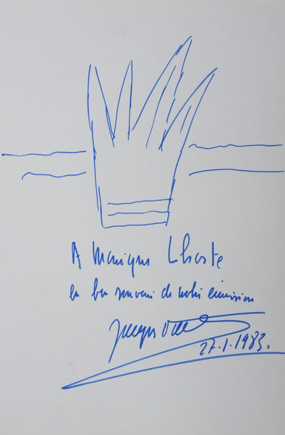 Autographe original de Jacques VILLEMINOT (vue générale) - Crédit photo : Galerie Art.Paris