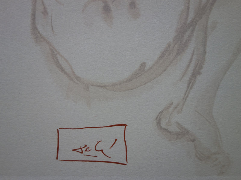 Salvador DALI : Le songe de Dante, Bois gravé original signé