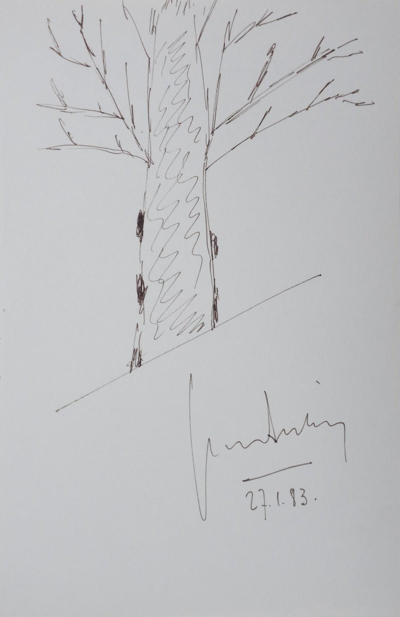 Autographe original de Jean AUTIN (vue générale) - Crédit photo : Galerie Art.Paris