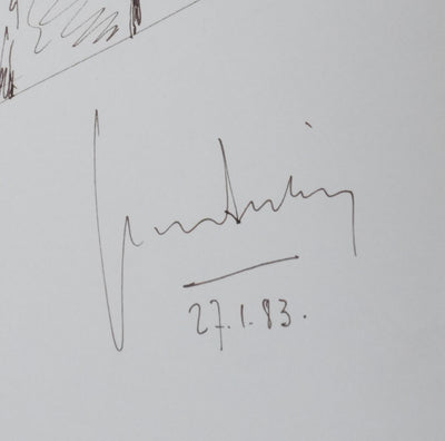 Autographe original de Jean AUTIN (photo de détail 2) - Crédit photo : Galerie Art.Paris