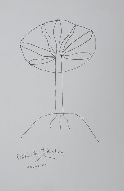 Autographe original de Frédérick TRISTAN (vue générale) - Crédit photo : Galerie Art.Paris