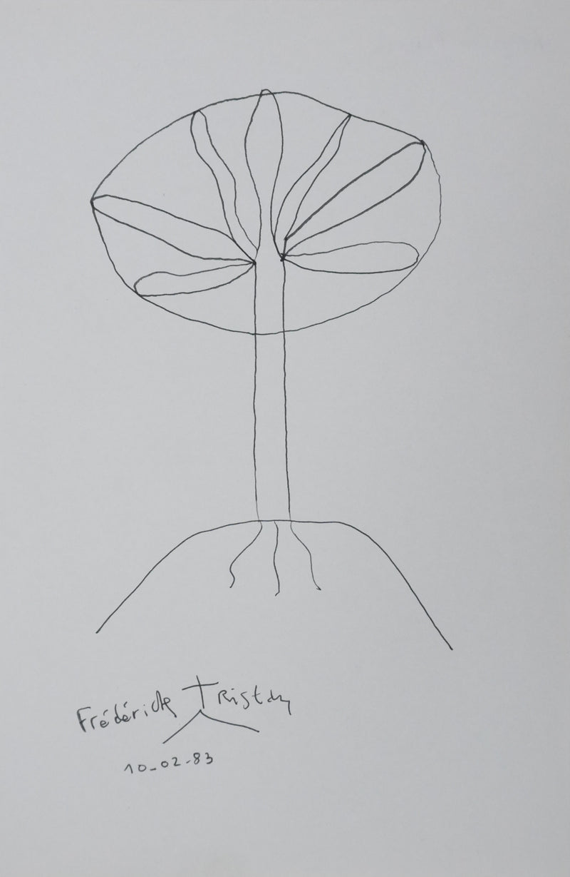 Autographe original de Frédérick TRISTAN (vue générale) - Crédit photo : Galerie Art.Paris