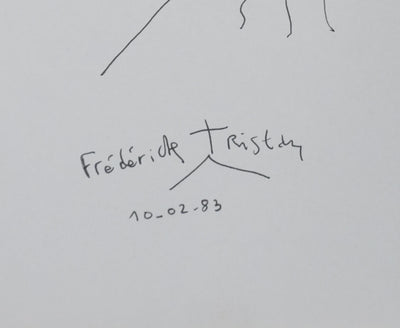 Autographe original de Frédérick TRISTAN (photo de détail 2) - Crédit photo : Galerie Art.Paris
