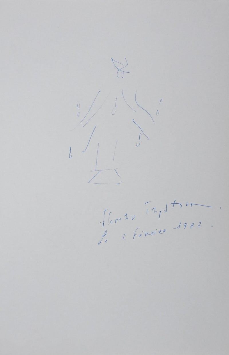Autographe original de Florence TRYSTRAM (photo de détail 2) - Crédit photo : Galerie Art.Paris