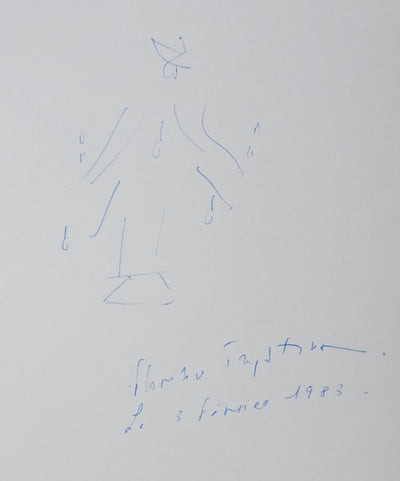Autographe original de Florence TRYSTRAM (vue générale) - Crédit photo : Galerie Art.Paris