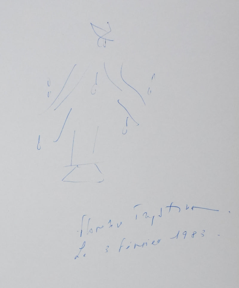 Autographe original de Florence TRYSTRAM (vue générale) - Crédit photo : Galerie Art.Paris