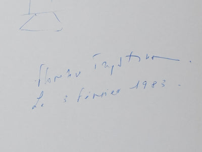 Autographe original de Florence TRYSTRAM (photo de détail 3) - Crédit photo : Galerie Art.Paris