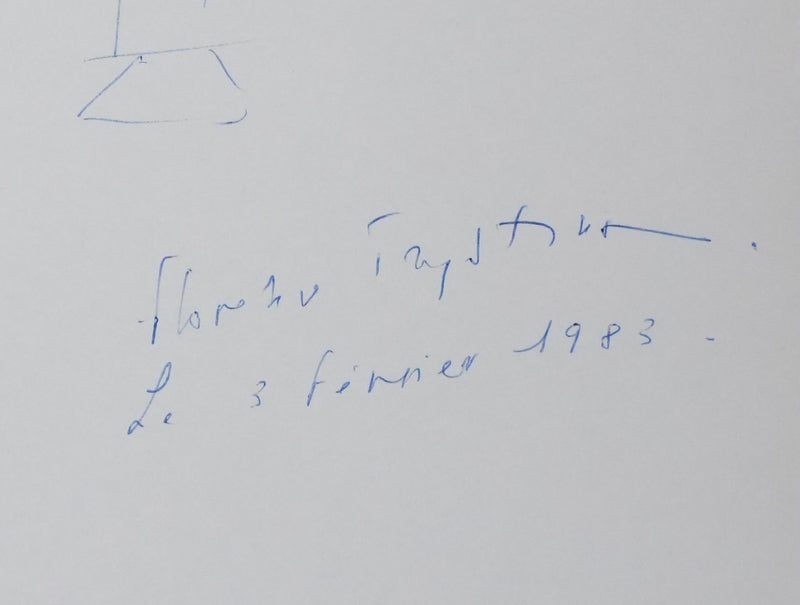 Autographe original de Florence TRYSTRAM (photo de détail 3) - Crédit photo : Galerie Art.Paris