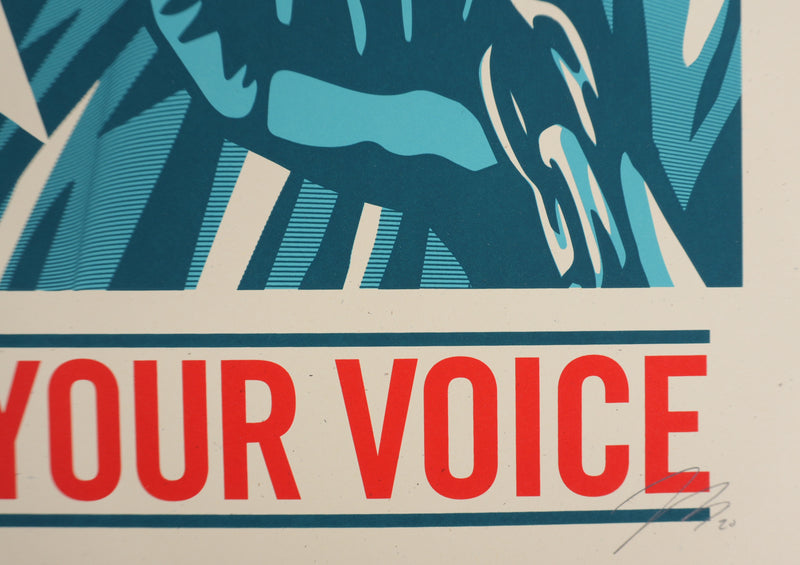 Thomas WIMBERLY : Your Vote Is Your Voice, Sérigraphie originale signée