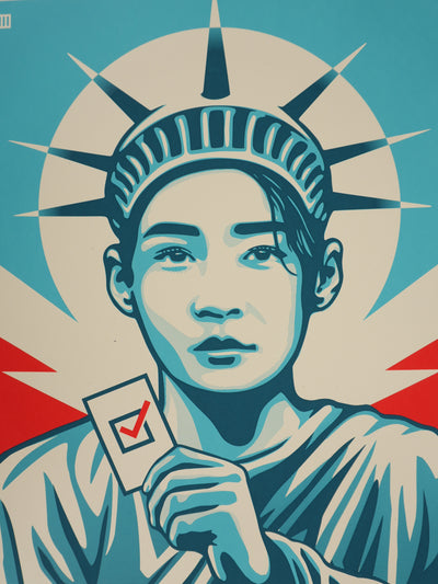 Thomas WIMBERLY : Your Vote Is Power, Sérigraphie originale signée