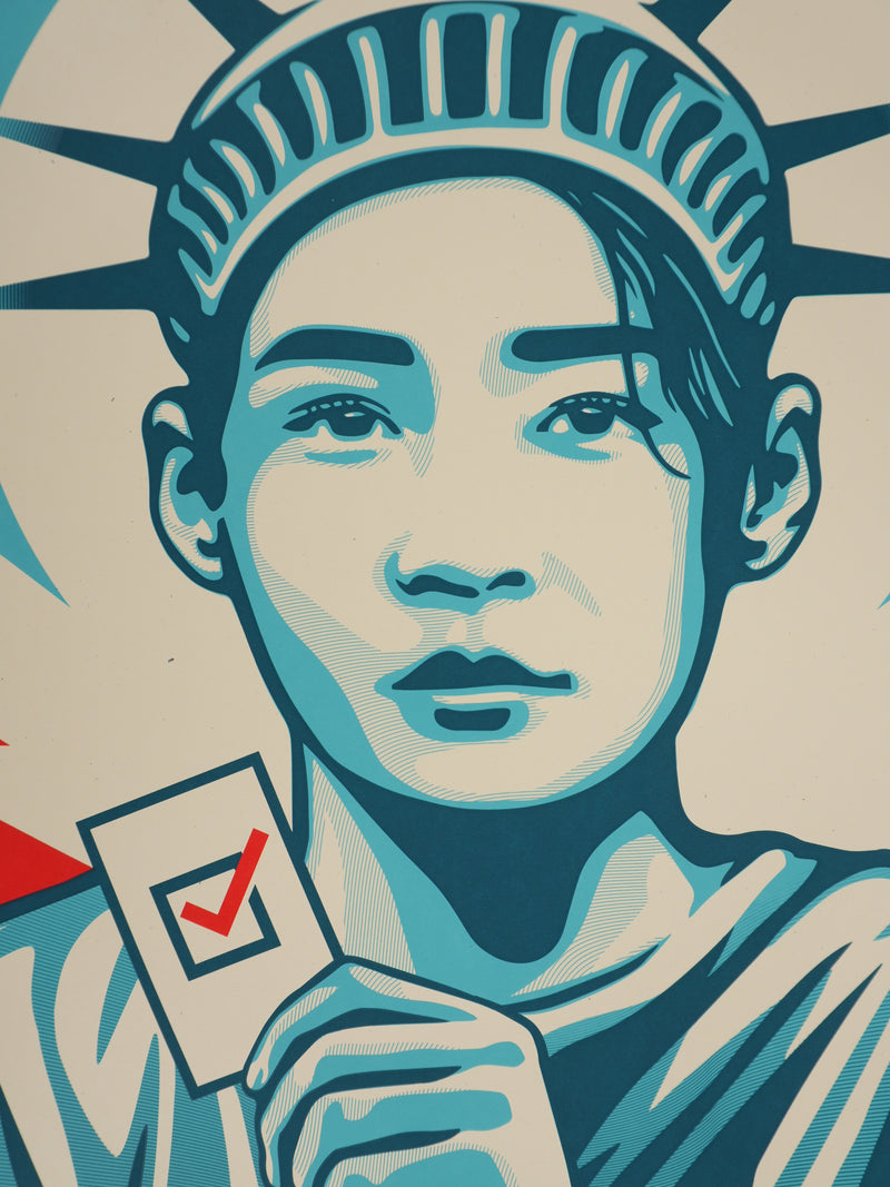 Thomas WIMBERLY : Your Vote Is Power, Sérigraphie originale signée