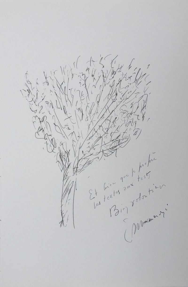 Autographe original de Eugène MANNONI (vue générale) - Crédit photo : Galerie Art.Paris