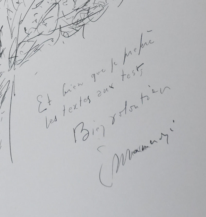 Autographe original de Eugène MANNONI (photo de détail 2) - Crédit photo : Galerie Art.Paris