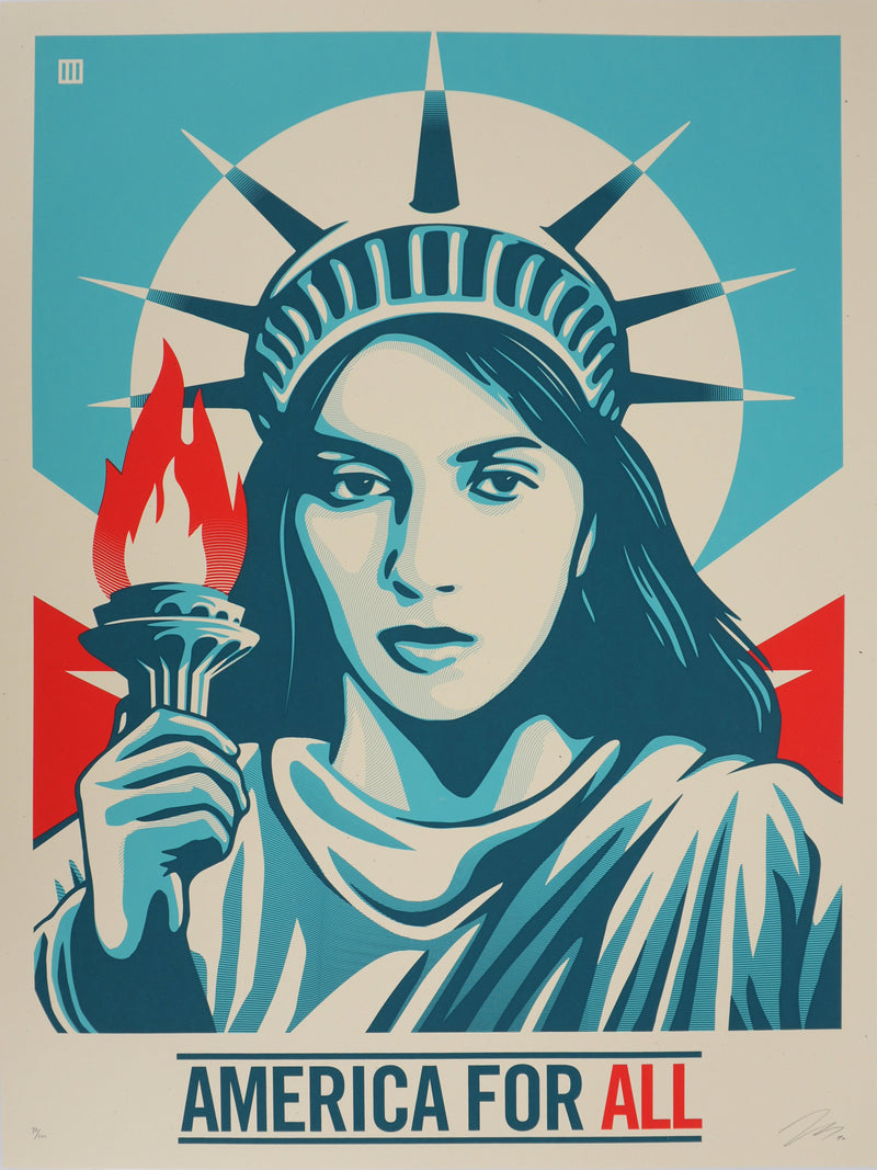 Thomas WIMBERLY : America for All, Sérigraphie originale signée