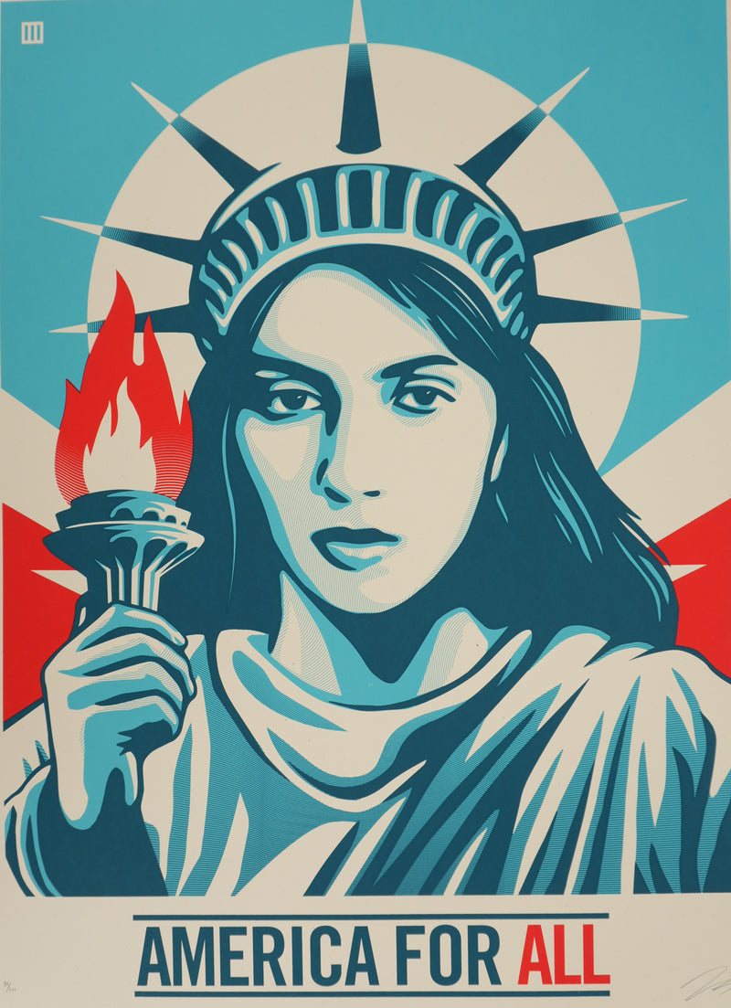 Thomas WIMBERLY : America for All, Sérigraphie originale signée