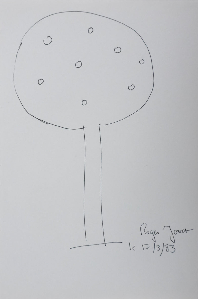 Autographe original de Roger JOUET (vue générale) - Crédit photo : Galerie Art.Paris
