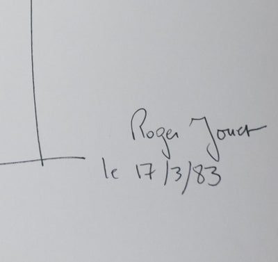 Autographe original de Roger JOUET (photo de détail 2) - Crédit photo : Galerie Art.Paris