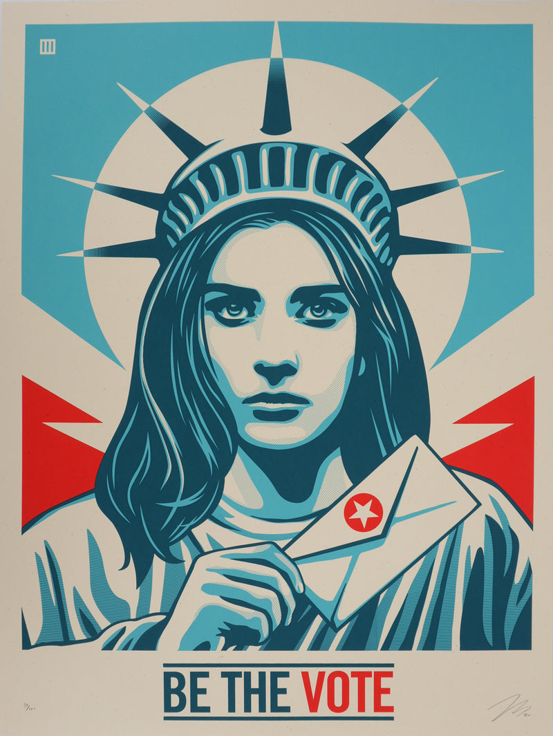 Thomas WIMBERLY : Be the Vote, Sérigraphie originale signée