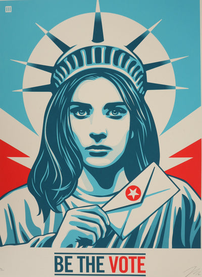 Thomas WIMBERLY : Be the Vote, Sérigraphie originale signée