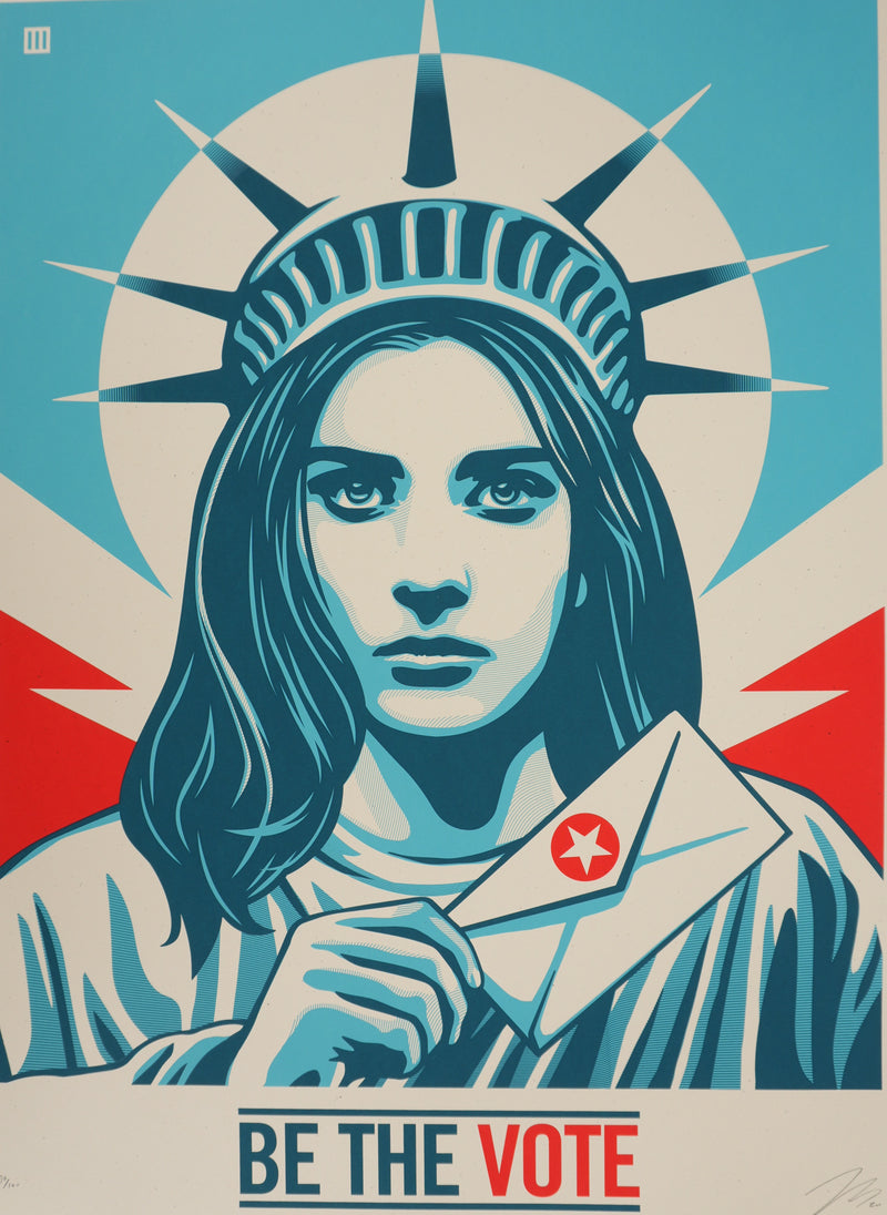 Thomas WIMBERLY : Be the Vote, Sérigraphie originale signée