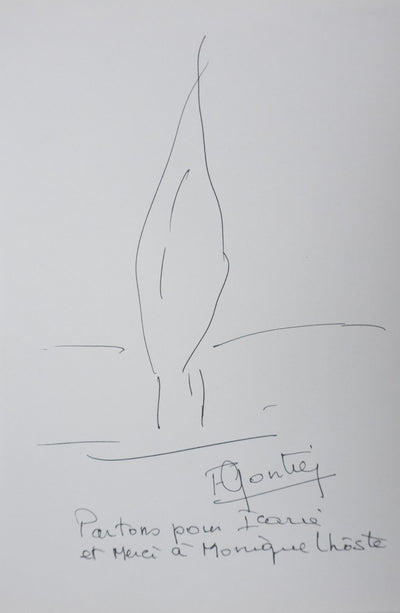 Autographe original de Françoise GONTIER (vue générale) - Crédit photo : Galerie Art.Paris