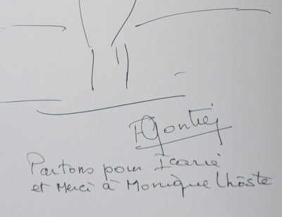 Autographe original de Françoise GONTIER (photo de détail 2) - Crédit photo : Galerie Art.Paris