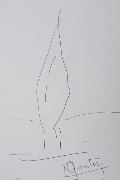 Autographe original de Françoise GONTIER (photo de détail 3) - Crédit photo : Galerie Art.Paris