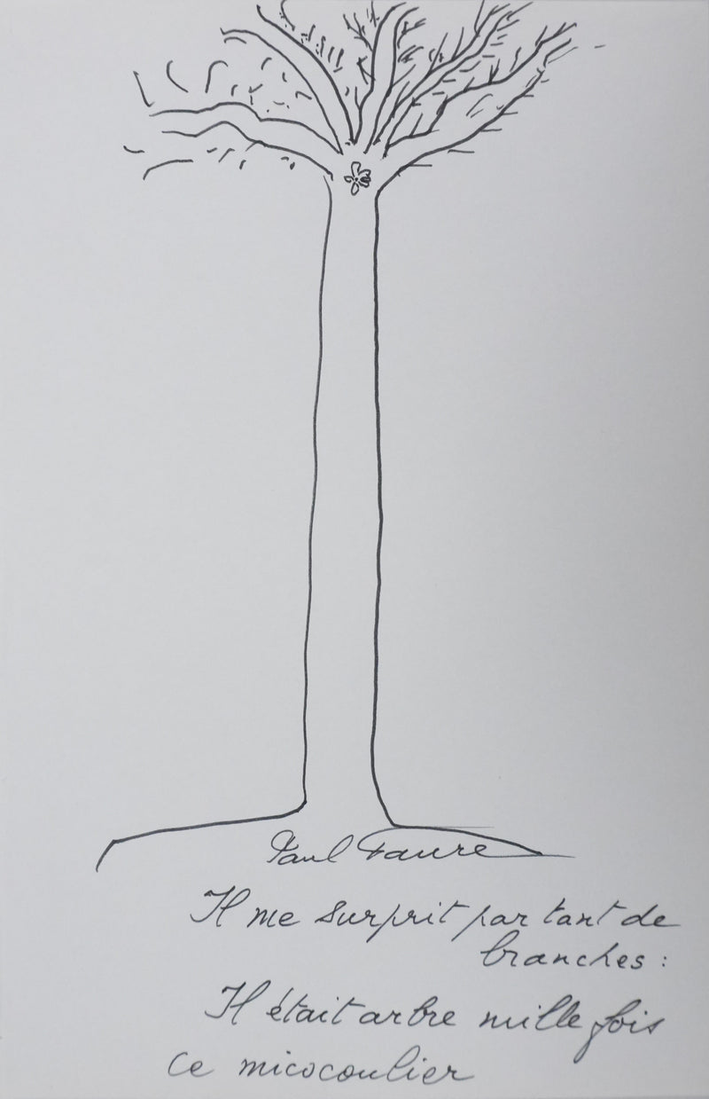 Autographe original de Paul FAURE (vue générale) - Crédit photo : Galerie Art.Paris