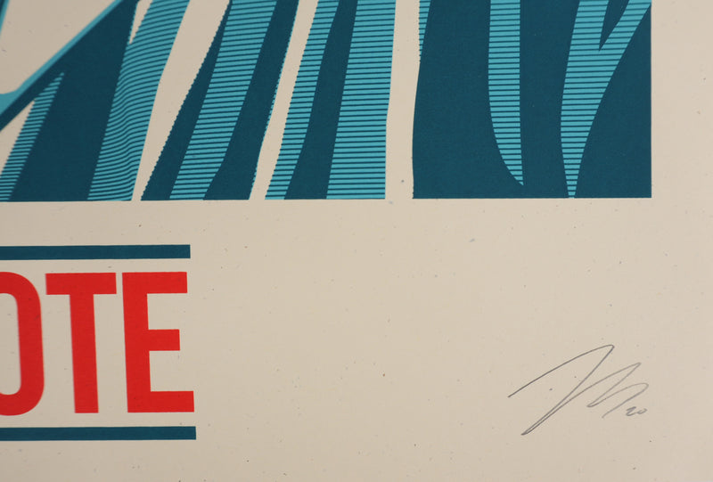 Thomas WIMBERLY : Be the Vote, Sérigraphie originale signée