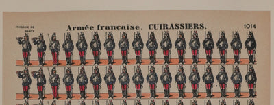 Imagerie de Nancy : L'armée français, Gravure originale