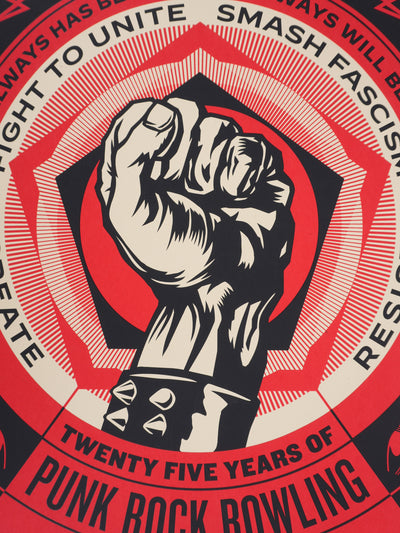 Shepard FAIREY (Obey) : Punk Rock Bowling, Sérigraphie originale signée