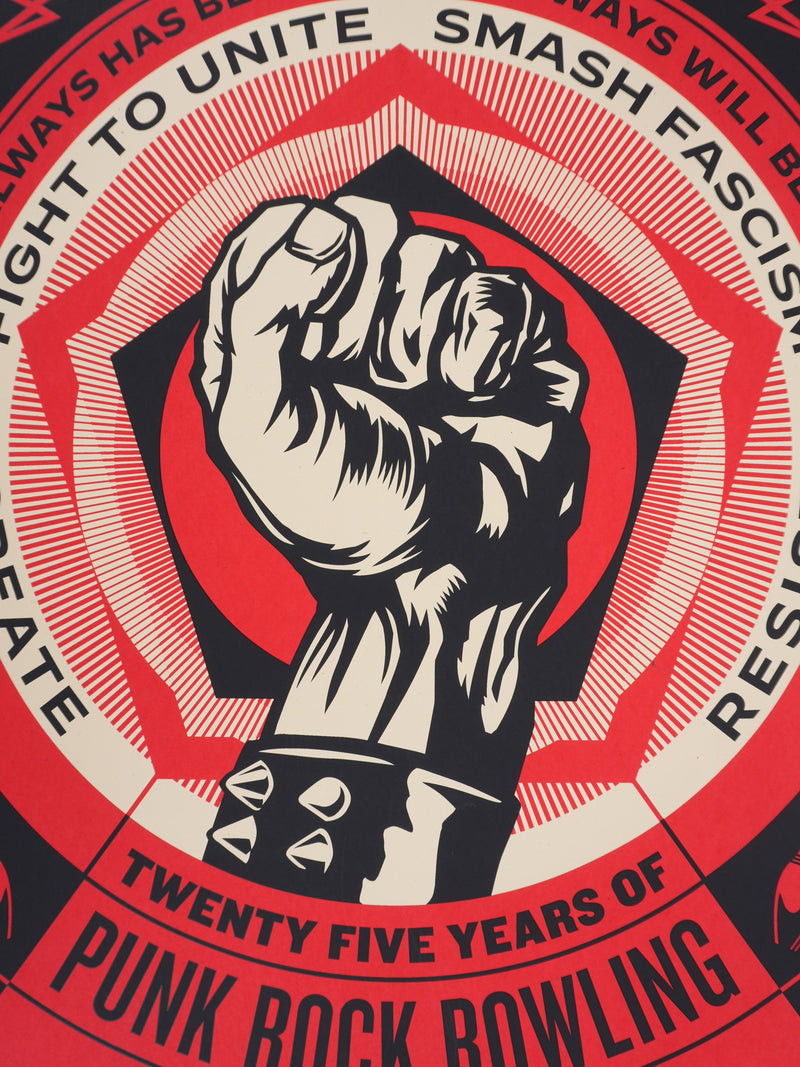 Shepard FAIREY (Obey) : Punk Rock Bowling, Sérigraphie originale signée