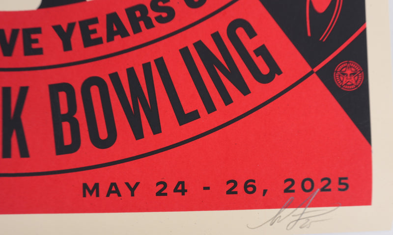 Shepard FAIREY (Obey) : Punk Rock Bowling, Sérigraphie originale signée