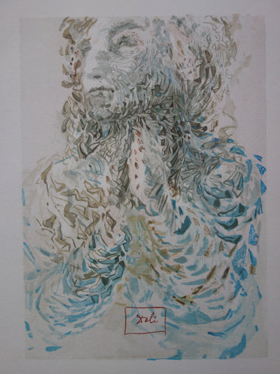 Salvador DALI : La prescience divine, Bois gravé original signé