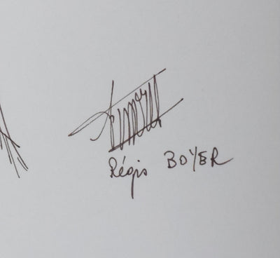 Autographe original de Régis BOYER (photo de détail 2) - Crédit photo : Galerie Art.Paris