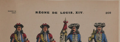 Imagerie de Nancy : L'armée de Louis XIV, Gravure originale