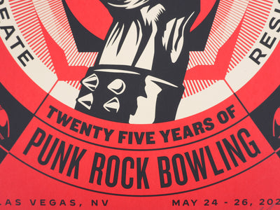 Shepard FAIREY (Obey) : Punk Rock Bowling, Sérigraphie originale signée