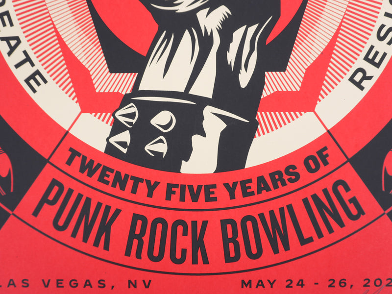 Shepard FAIREY (Obey) : Punk Rock Bowling, Sérigraphie originale signée