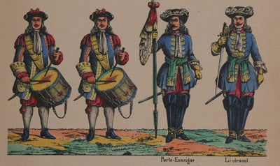Imagerie de Nancy : L'armée de Louis XIV, Gravure originale