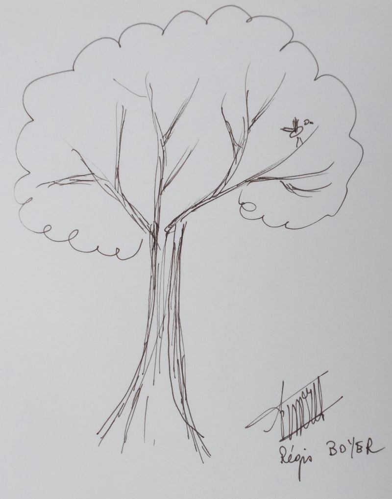 Autographe original de Régis BOYER (photo de détail 3) - Crédit photo : Galerie Art.Paris