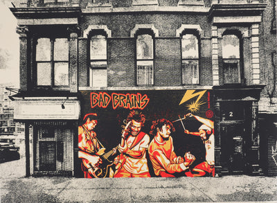 Shepard FAIREY (Obey) : Bad Brains Bowery and Bleecker, Sérigraphie originale signée