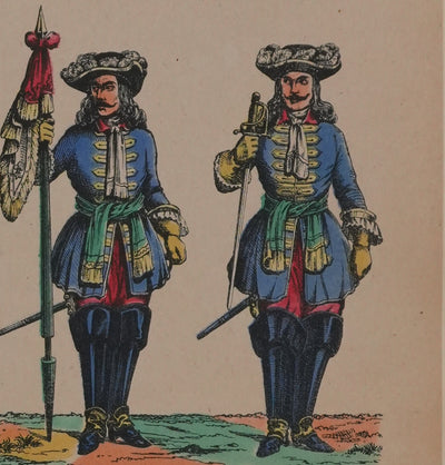 Imagerie de Nancy : L'armée de Louis XIV, Gravure originale