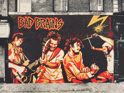Shepard FAIREY (Obey) : Bad Brains Bowery and Bleecker, Sérigraphie originale signée