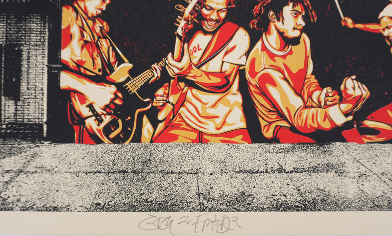 Shepard FAIREY (Obey) : Bad Brains Bowery and Bleecker, Sérigraphie originale signée