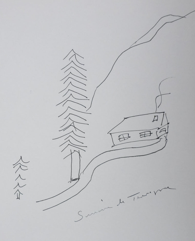 Autographe original de Simone de TERVAGNE (vue générale) - Crédit photo : Galerie Art.Paris