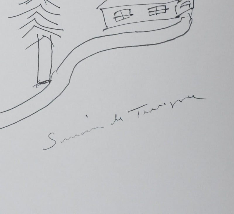 Autographe original de Simone de TERVAGNE (photo de détail 2) - Crédit photo : Galerie Art.Paris