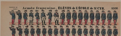 Imagerie de Nancy : Les Saint-cyriens, Gravure originale
